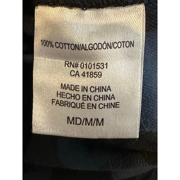 Grateful Dead Blue Plaid “Bertha” Skull and Roses Logo  Flannel Sz. Medium - Picture 4 of 5